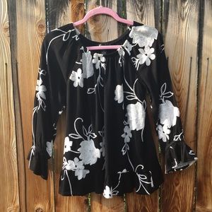 INC floral blouse